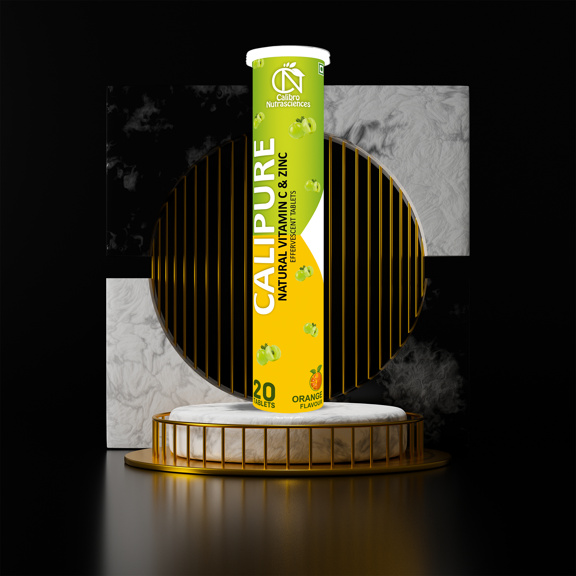 Natural Vitamin C And Zinc Effervescent Tablets
